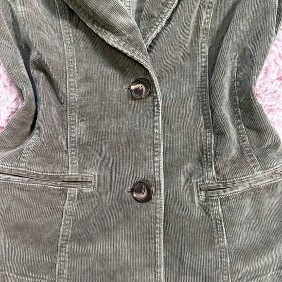 Y2k faded glory grayish brown corduroy blazer - Picture 7 of 8